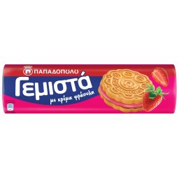 ΠΑΠΑΔΟΠΟΥΛΟΥ Μπισκότα Γεμιστά Φράουλα 200 g