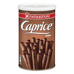 Caprice Γκοφρέτα Πουράκια Μαύρη Σοκολάτα 250gr