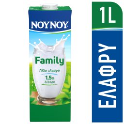 Family Γάλα Υψηλής Παστερίωσης Ελαφρύ 1lt