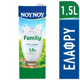 Family Γάλα Υψηλής Παστερίωσης Ελαφρύ 1,5lt