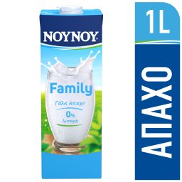 Family Γάλα Υψηλής Παστερίωσης 0% 1lt