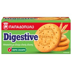 Digestive Μπισκότα Vegan Χωρίς ζάχαρη 250gr