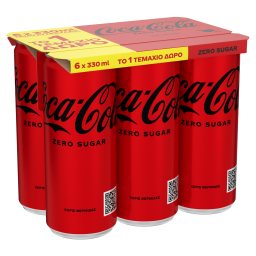 Zero Αναψυκτικό Χωρίς ζάχαρη 5x330ml +1 Δώρο