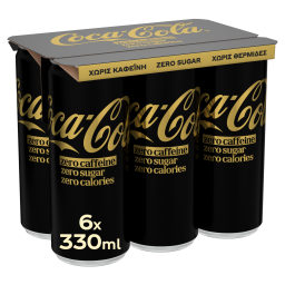 Zero Αναψυκτικό Χωρίς καφεΐνη Χωρίς ζάχαρη 6x330ml