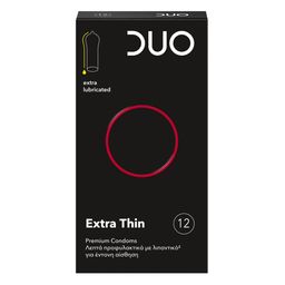 DUO Προφυλακτικά Extra Thin 12 τεμ.