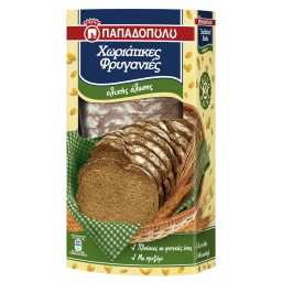 Χωριάτικες Φρυγανιές Ολικής Άλεσης Vegan 240gr