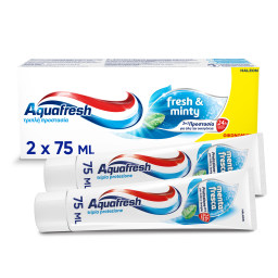 οδοντόκρεμα fresh & minty 2 × 75 ml