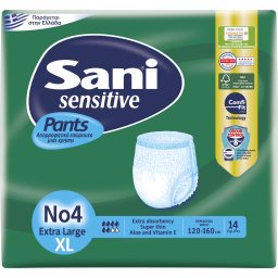  Sensitive Pants Εσώρουχα Ακράτειας Νο4 Extra Large 14τεμ