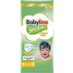 Sensitive Πάνες Cotton Soft Νο5+ Junior Plus 12-17kg 42τεμ