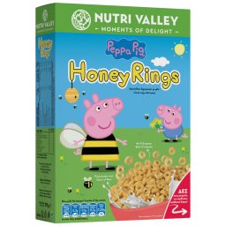 Nutri Valley Δημητριακά Peppa Pig Honey Rings 375 g
