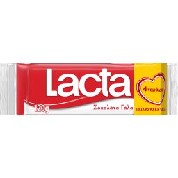 LACTA Σοκολάτα Γάλακτος 4 × 30 g