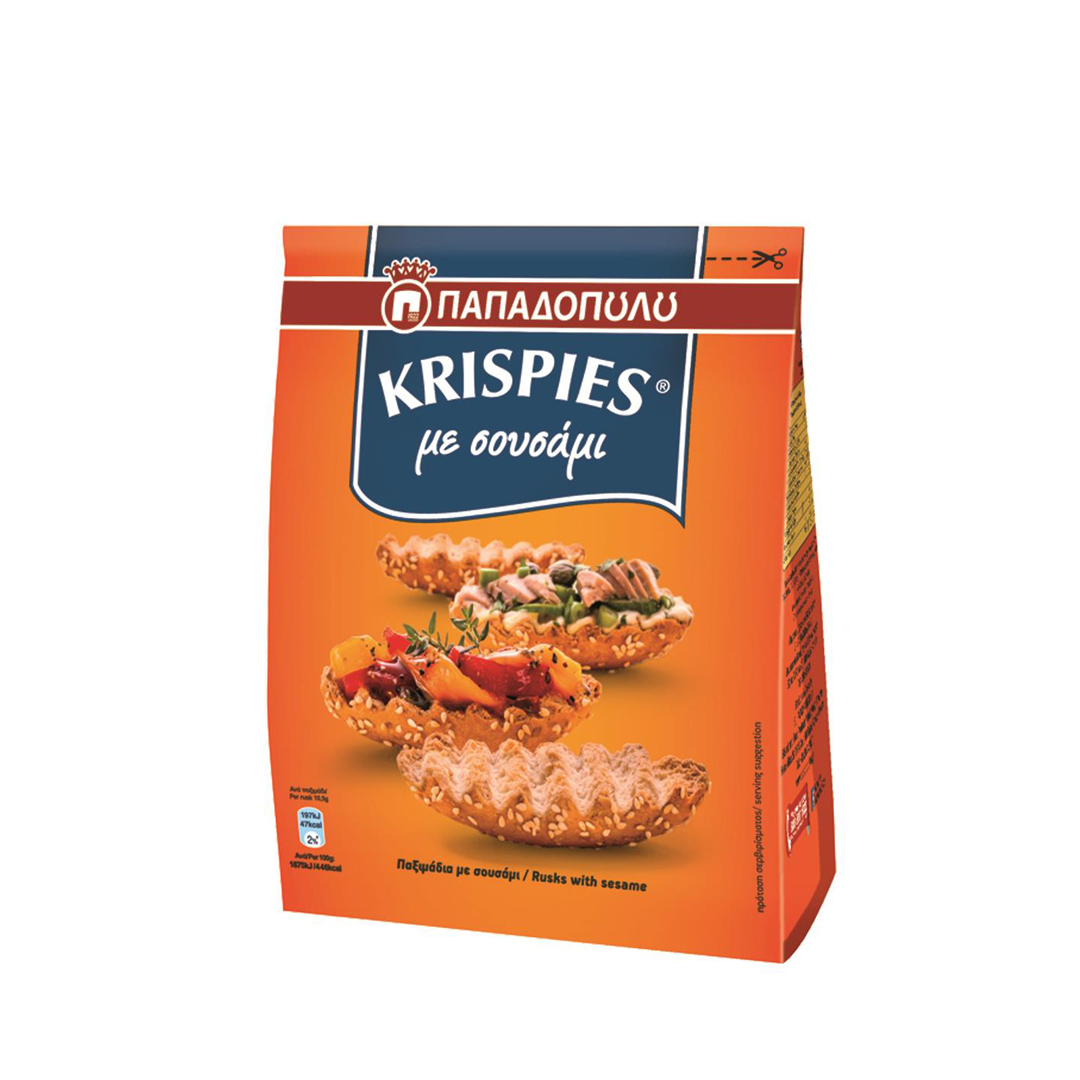 Krispies Παξιμάδια με Σουσάμι Vegan 200gr