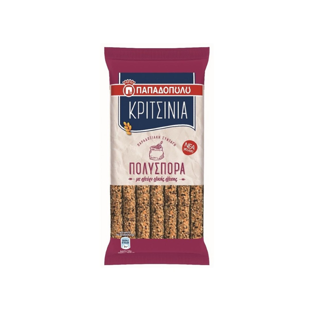 Κριτσίνια Πολύσπορα Ολικής Άλεσης 185gr
