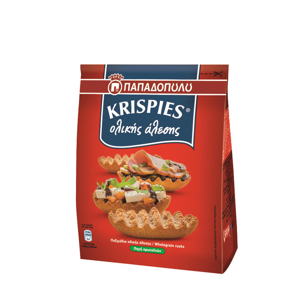Krispies Παξιμάδια Ολικής Άλεσης 200gr