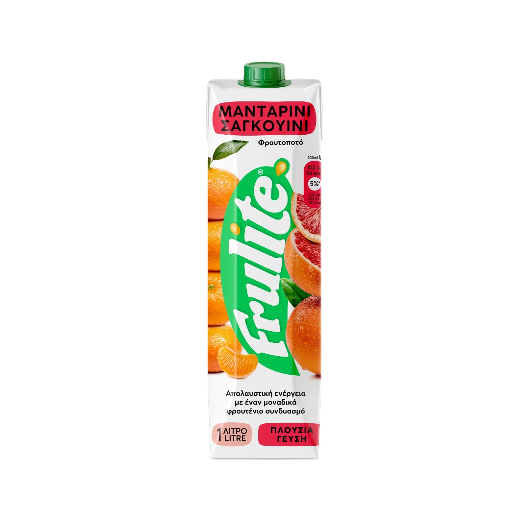 frulite φρουτοποτό μανταρίνι σαγκουίνι 1 L