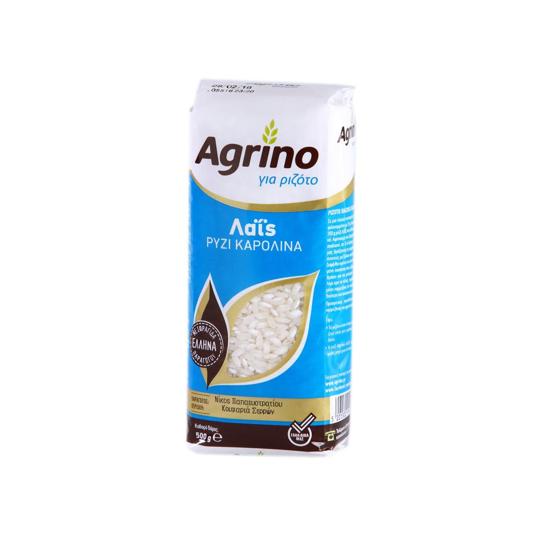 AGRINO Λαΐς Ρύζι Καρολίνα 500 g