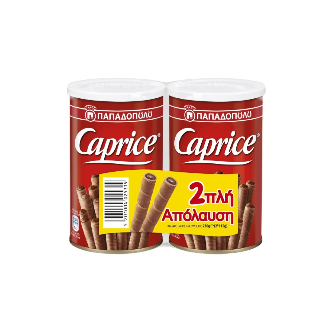 Caprice Γκοφρέτα Πουράκια Κλασικά 2x115gr