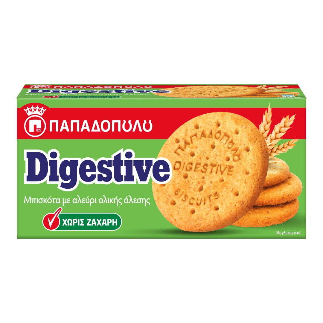 Digestive Μπισκότα Vegan Χωρίς ζάχαρη 250gr