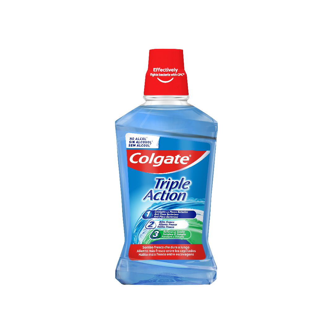 colgate στοματικό διάλυμα triple action 500 ml