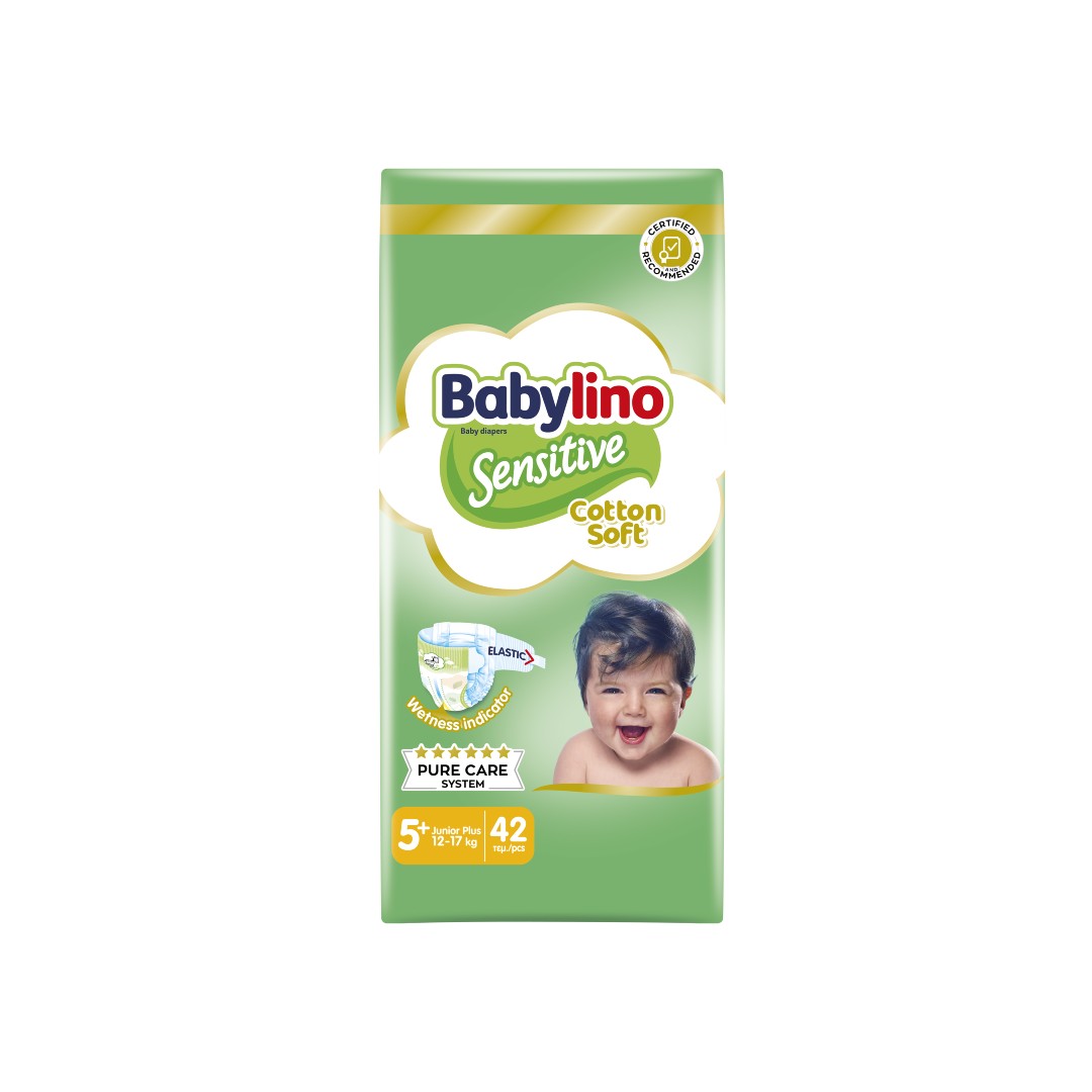 Sensitive Πάνες Cotton Soft Νο5+ Junior Plus 12-17kg 42τεμ