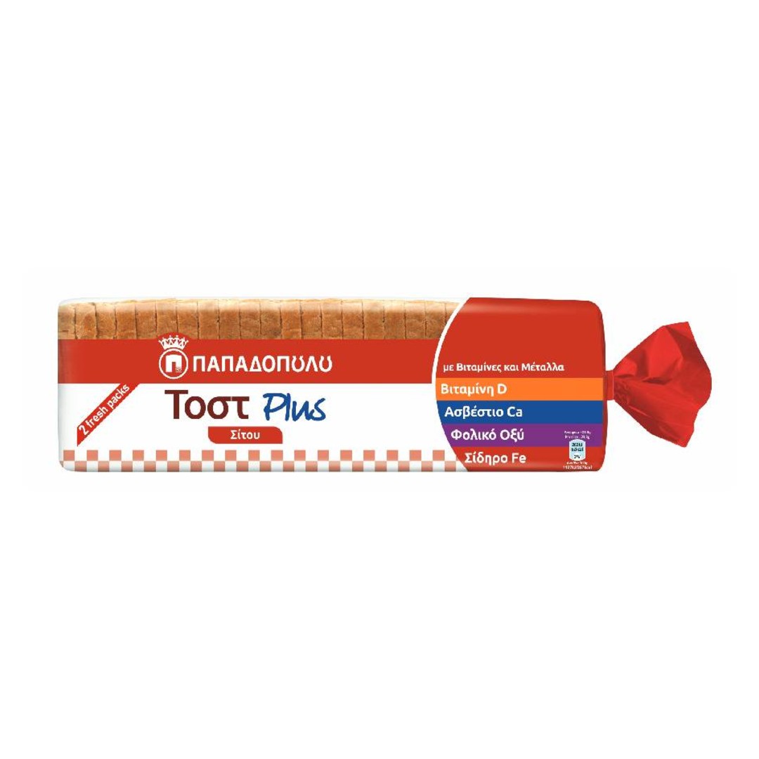 Plus Ψωμί για Τοστ Σίτου 700gr