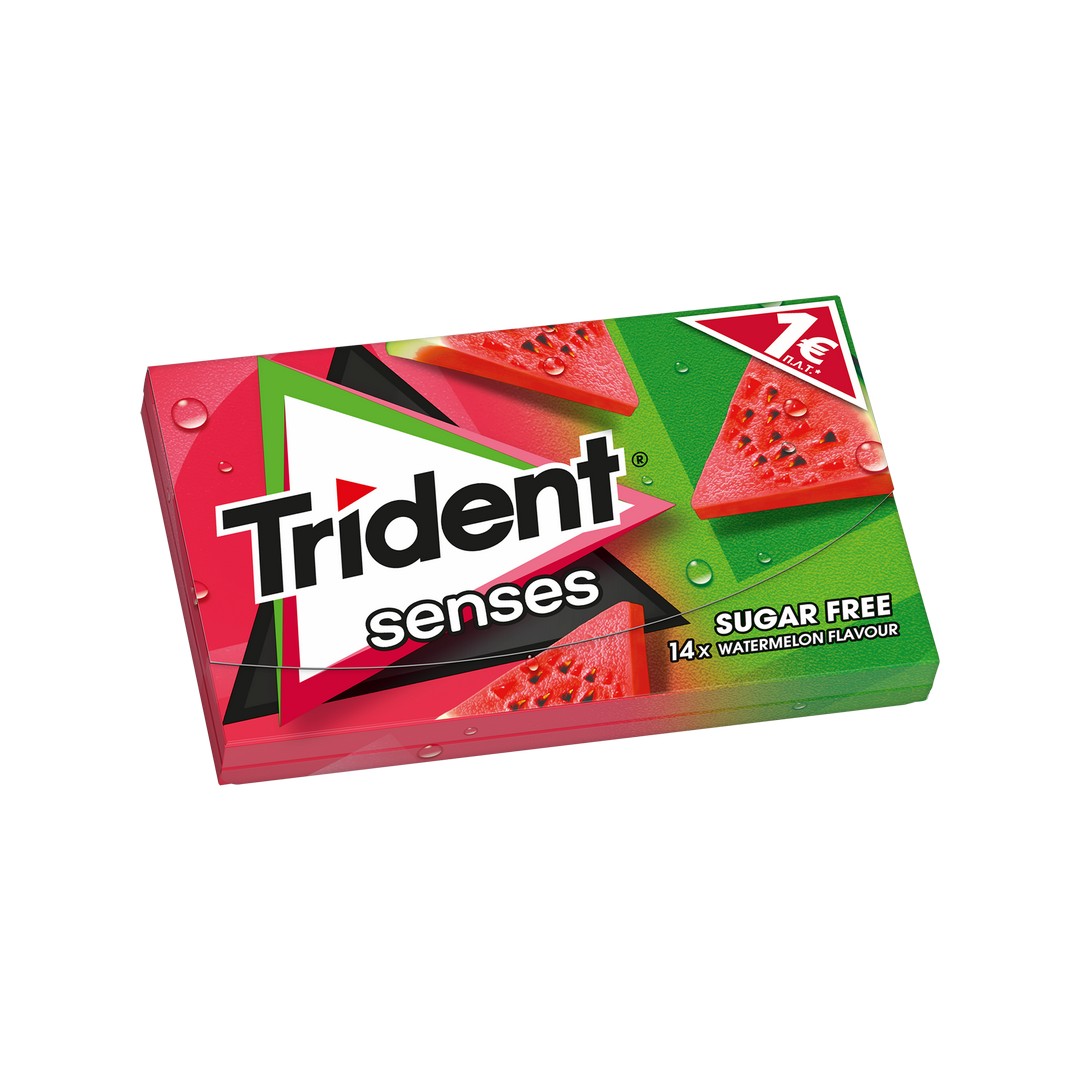 TRIDENT Τσίχλες Senses Καρπούζι 27 g