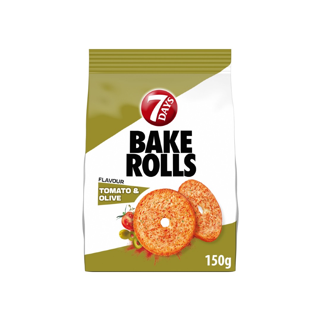 Bake Rolls Σνακ Ντομάτα Ελιά 150gr