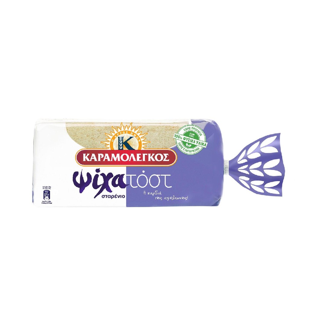 Ψίχατοστ Ψωμί για Τοστ Σταρένιο 480gr