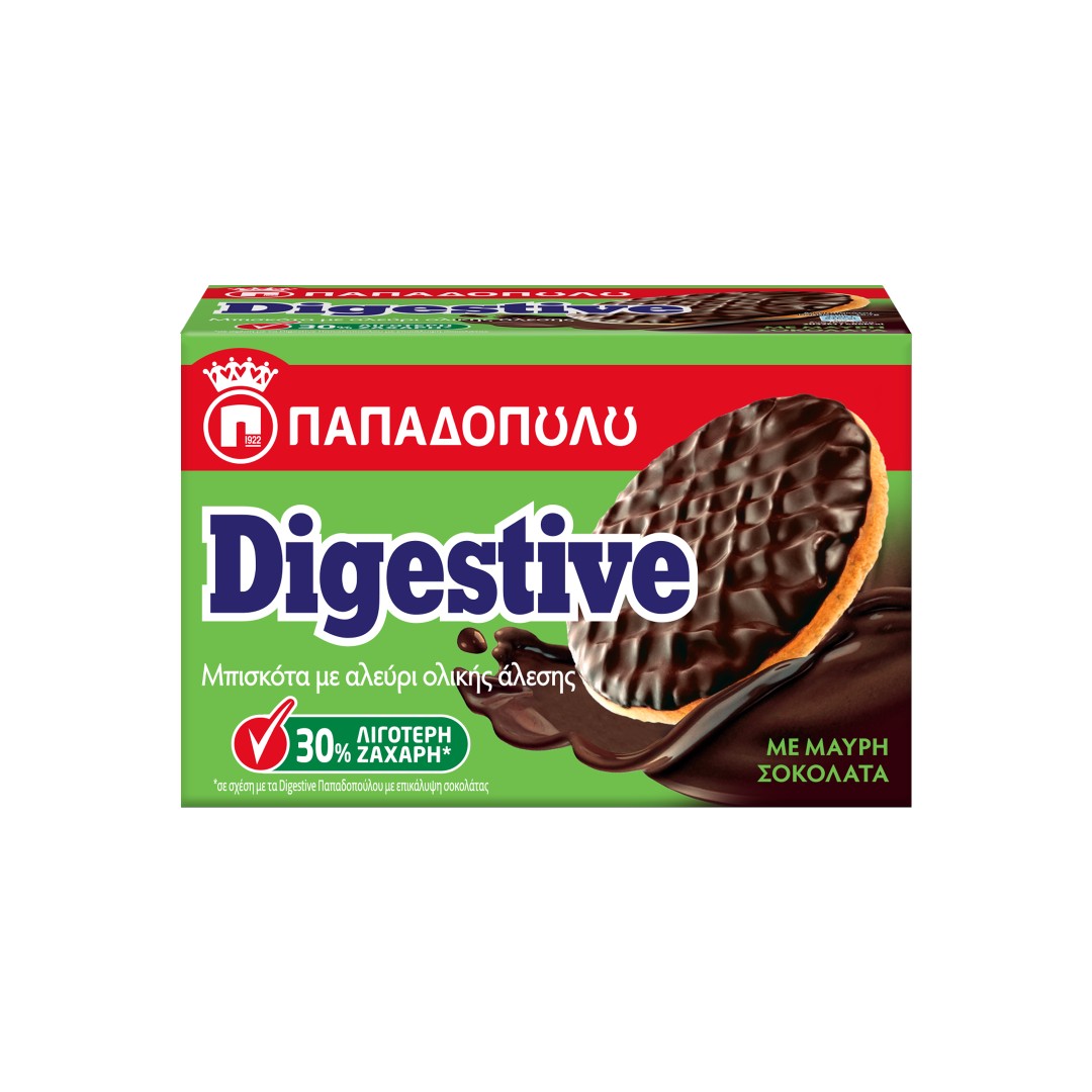 Digestive Μαύρη Σοκολάτα 200gr 30% Λιγότερη ζάχαρη