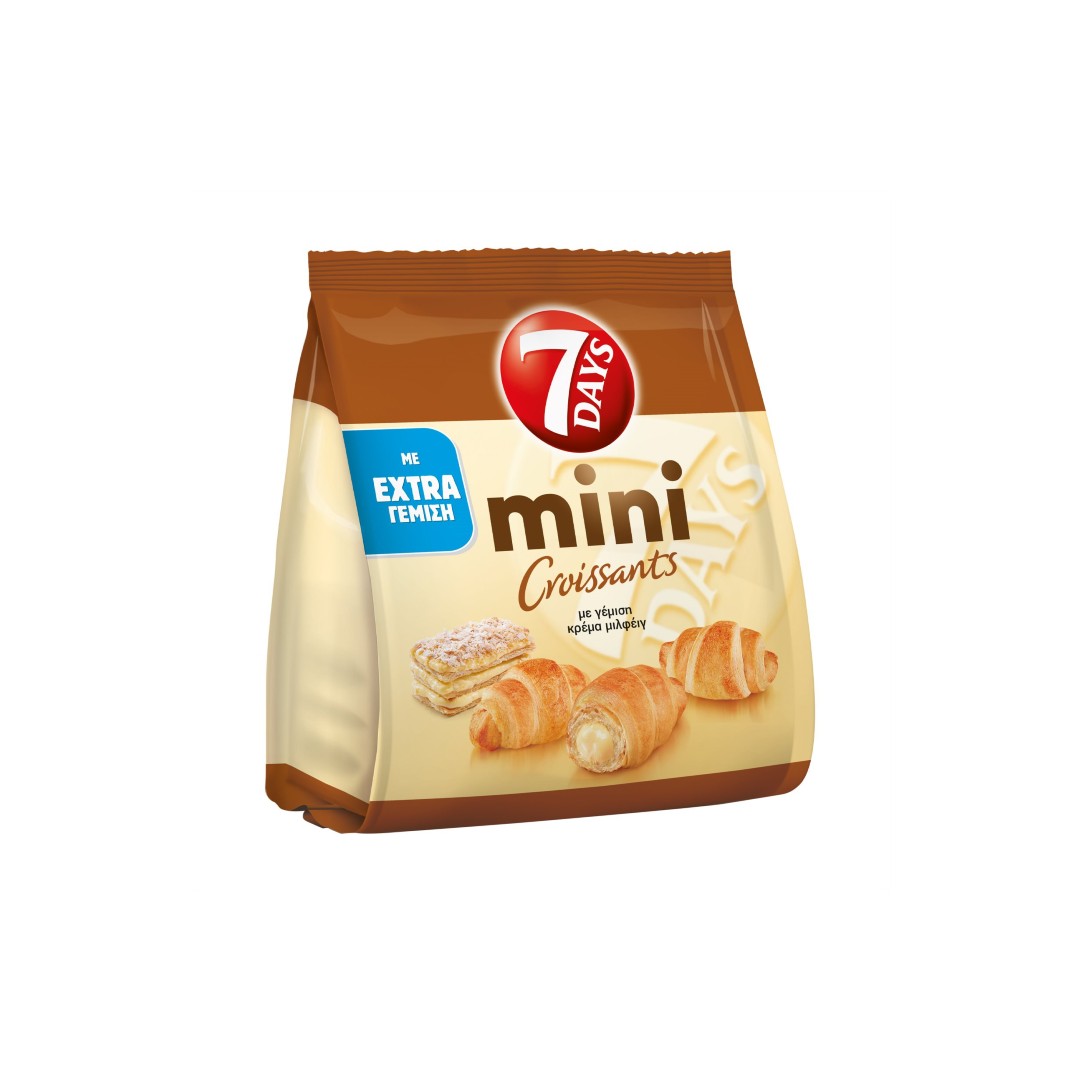 Mini Κρουασάν με γέμιση Κρέμα Μιλφέιγ 103gr