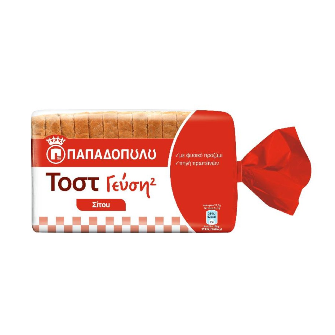 Γεύση² Ψωμί για Τόστ Σίτου Vegan 325gr