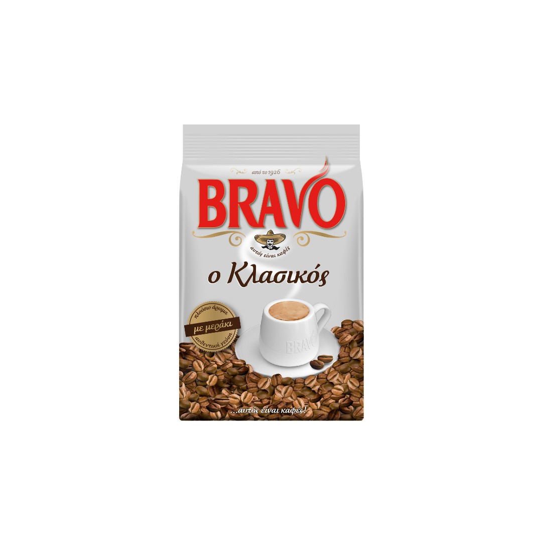 bravo κλασικός καφές ελληνικός 95 g