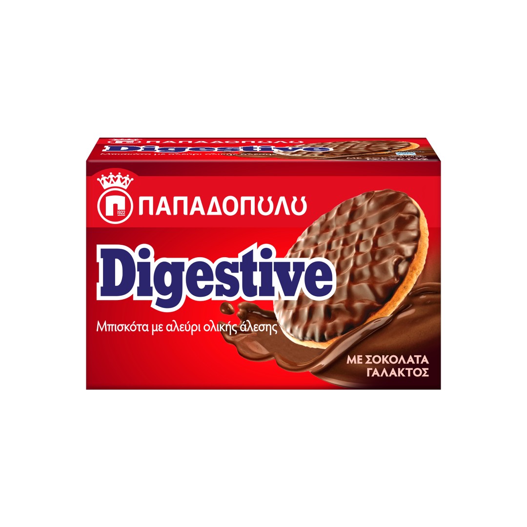 Digestive Μπισκότα με Επικάλυψη Σοκολάτα Γάλακτος 200gr
