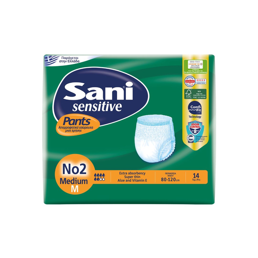 Sensitive Pants Εσώρουχα Ακράτειας Νο2 Medium 14τεμ
