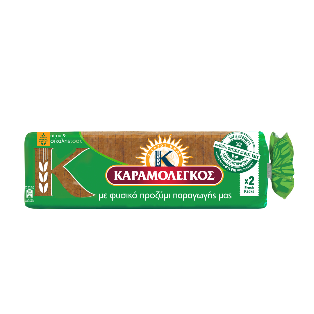 Ψωμί για Τοστ Σίτου & Σίκαλης με Προζύμι 680gr