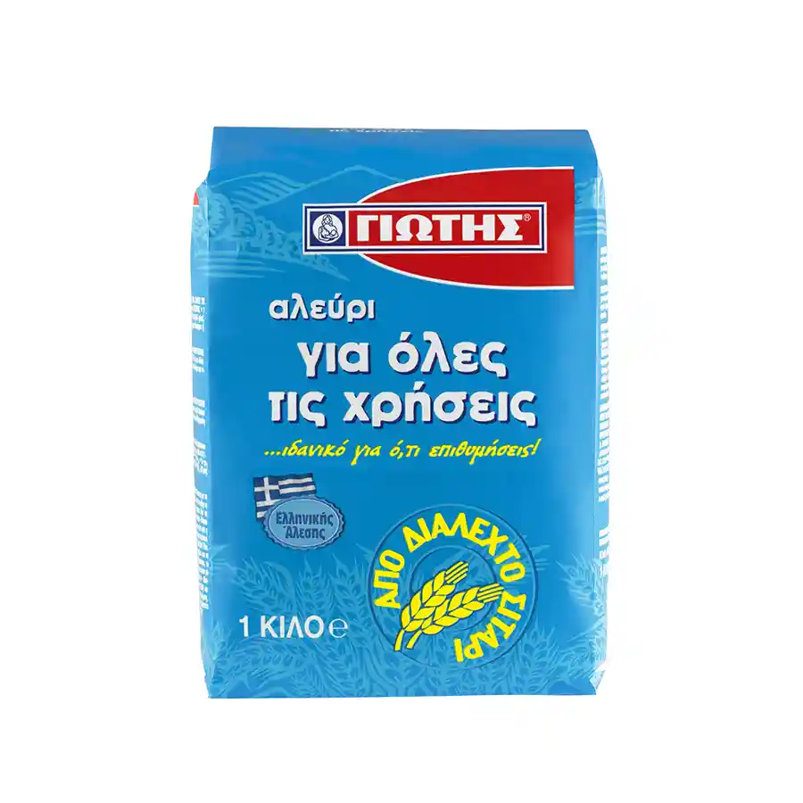 γιώτης αλεύρι για όλες τις χρήσεις . 1 kg
