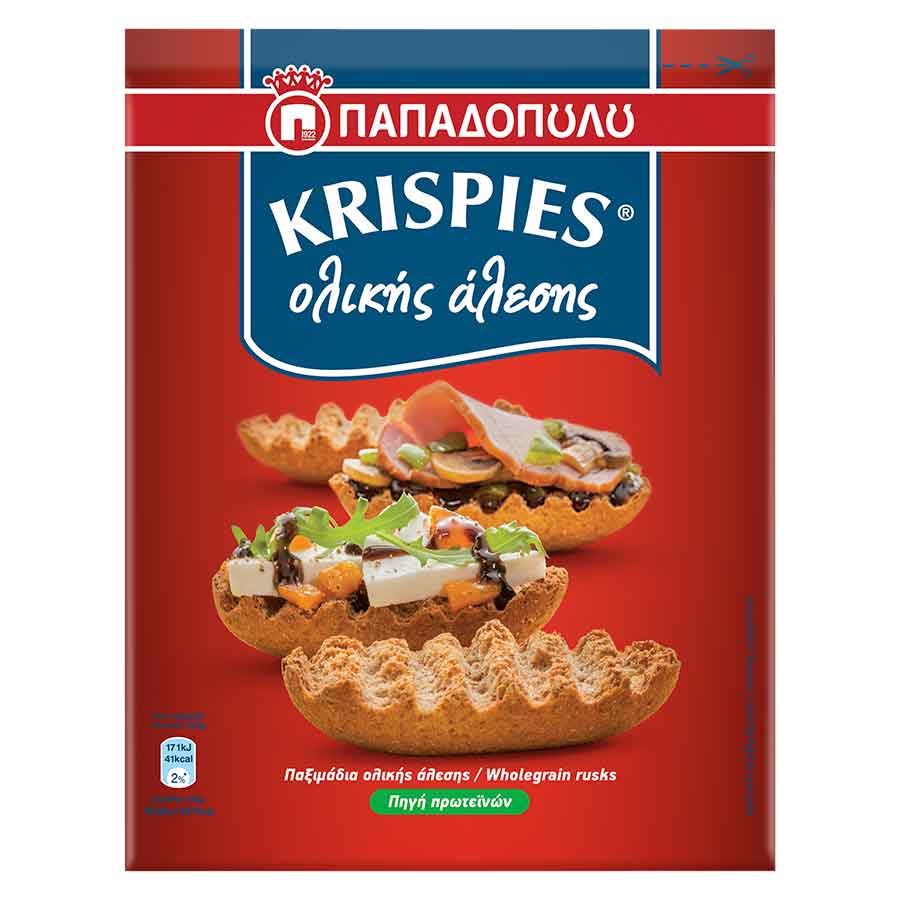 Krispies Παξιμάδια Ολικής Άλεσης 200gr