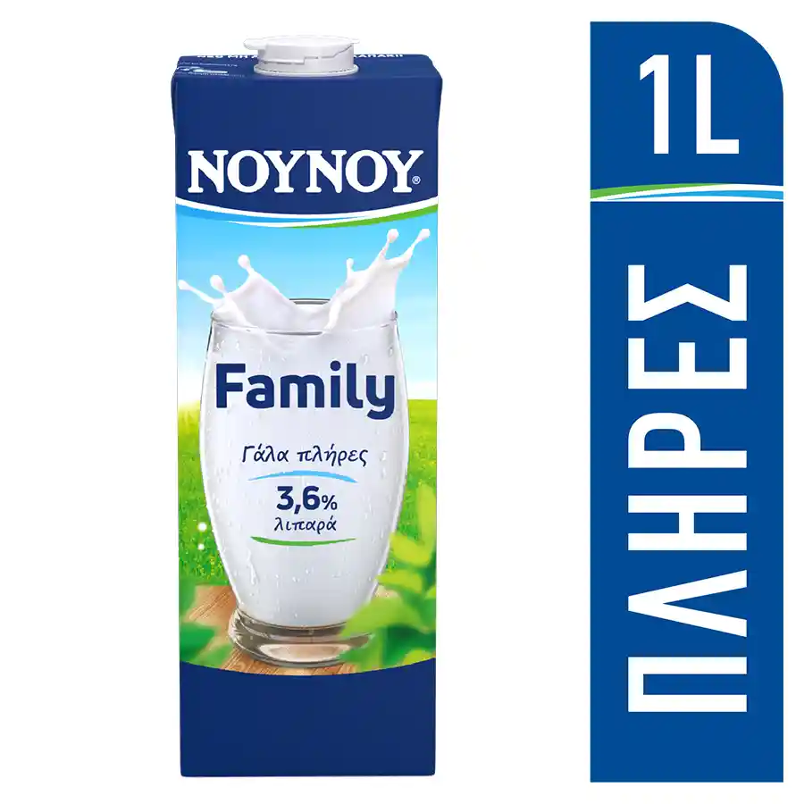 Family Γάλα Υψηλής Παστερίωσης Πλήρες 1lt