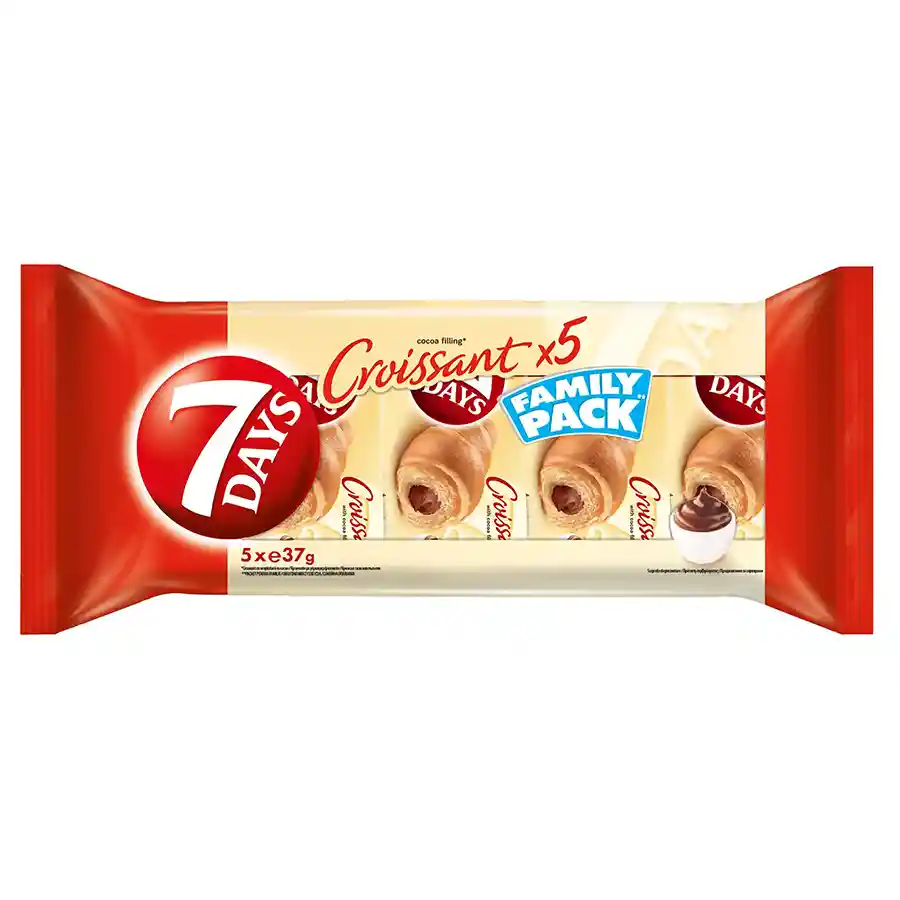 Κρουασάν x5 με γέμιση Κρέμα Κακάο 5x37gr