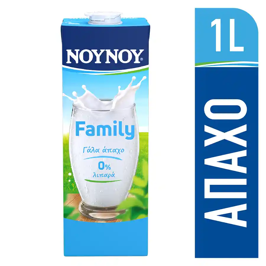 Family Γάλα Υψηλής Παστερίωσης 0% 1lt