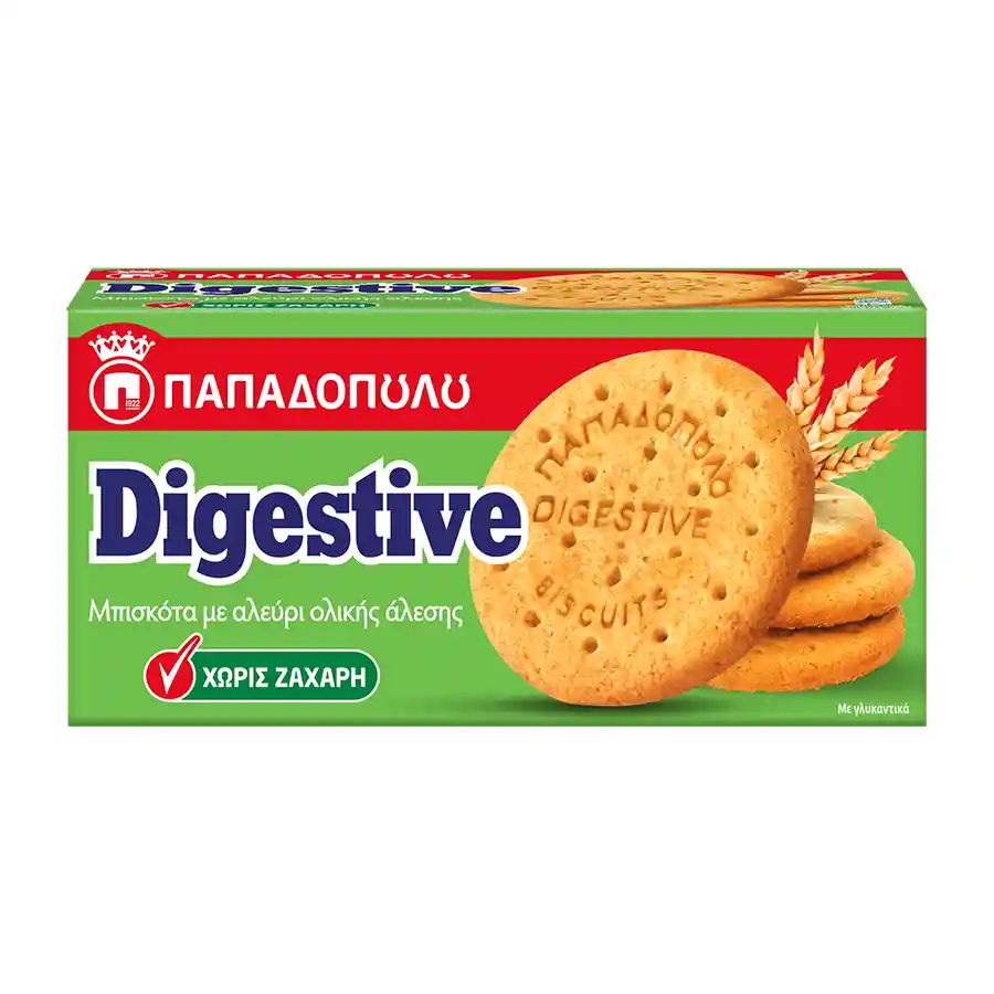 Digestive Μπισκότα Vegan Χωρίς ζάχαρη 250gr