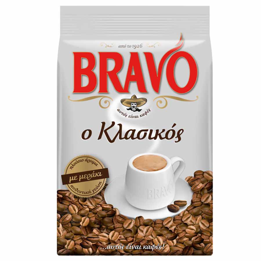 bravo κλασικός καφές ελληνικός 95 g