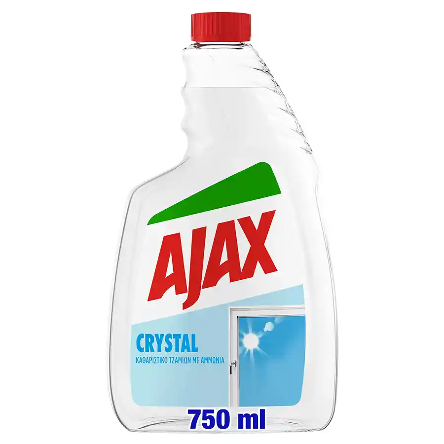 AJAX Καθαριστικό Τζαμιών Crystal Clean Ανταλλακτικό 750 ml
