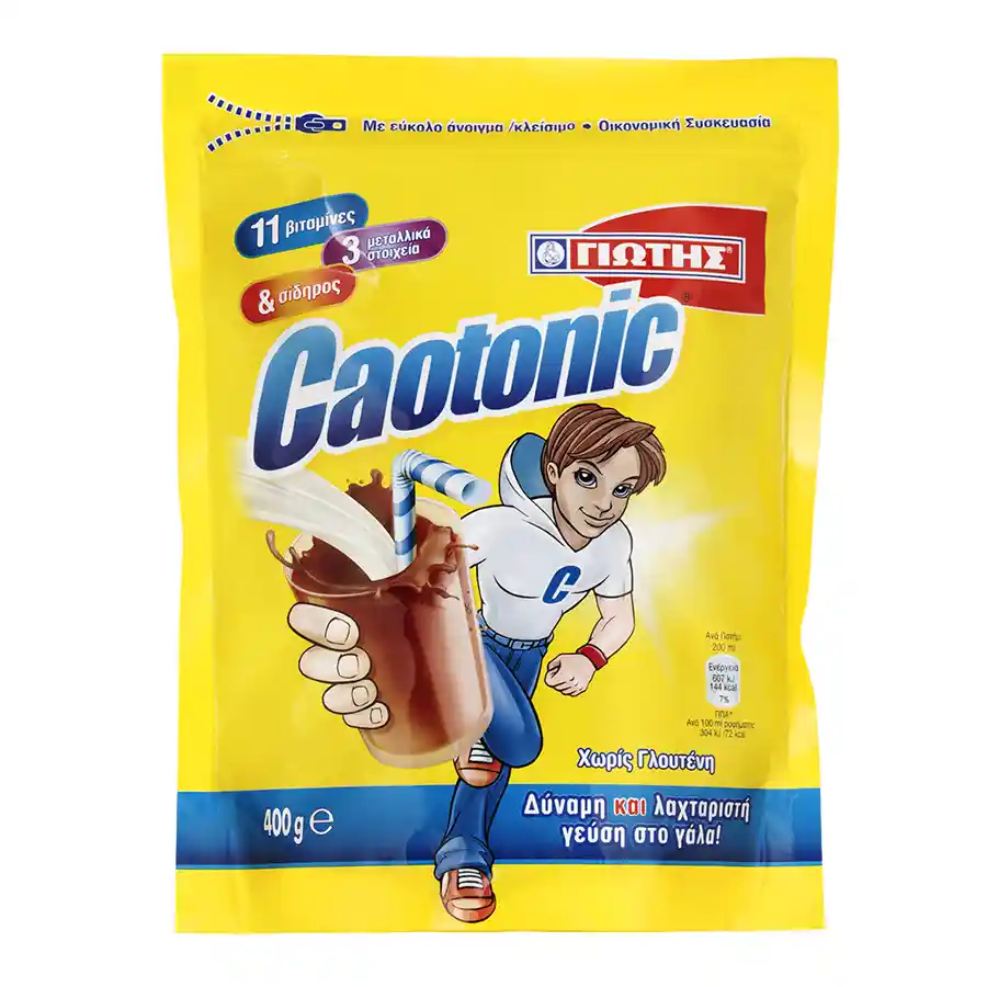  Caotonic Ρόφημα Κακάο Χωρίς γλουτένη 400gr