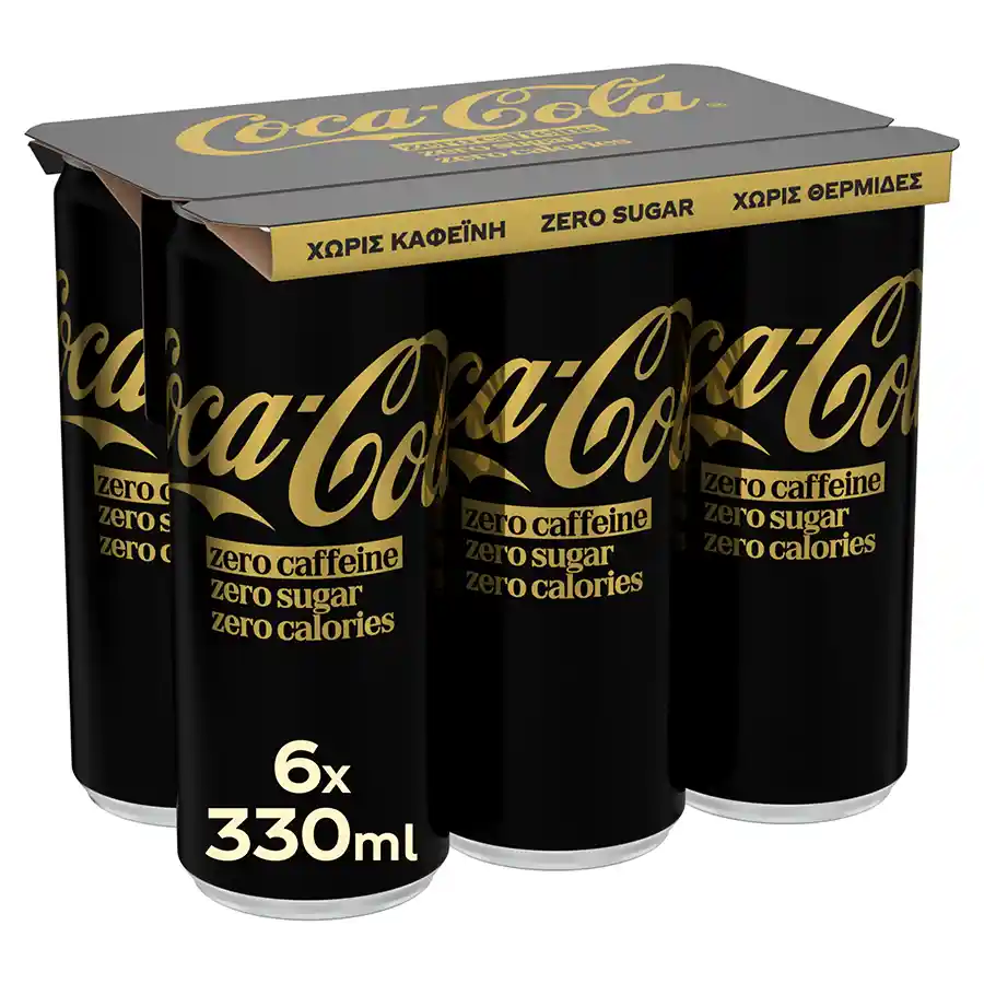 Zero Αναψυκτικό Χωρίς καφεΐνη Χωρίς ζάχαρη 6x330ml