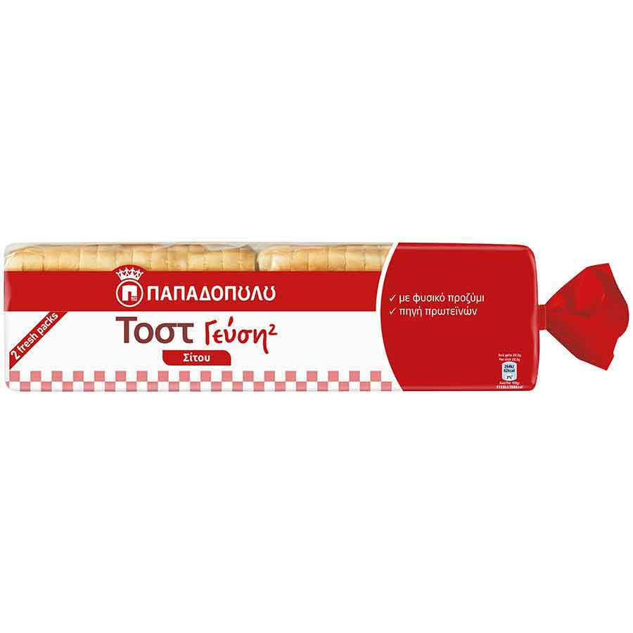 Γεύση² Ψωμί για Τοστ Σίτου Vegan 700gr