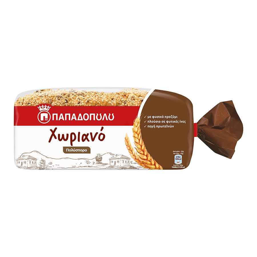 Χωριανό Ψωμί για Τοστ Πολύσπορο Vegan 540gr