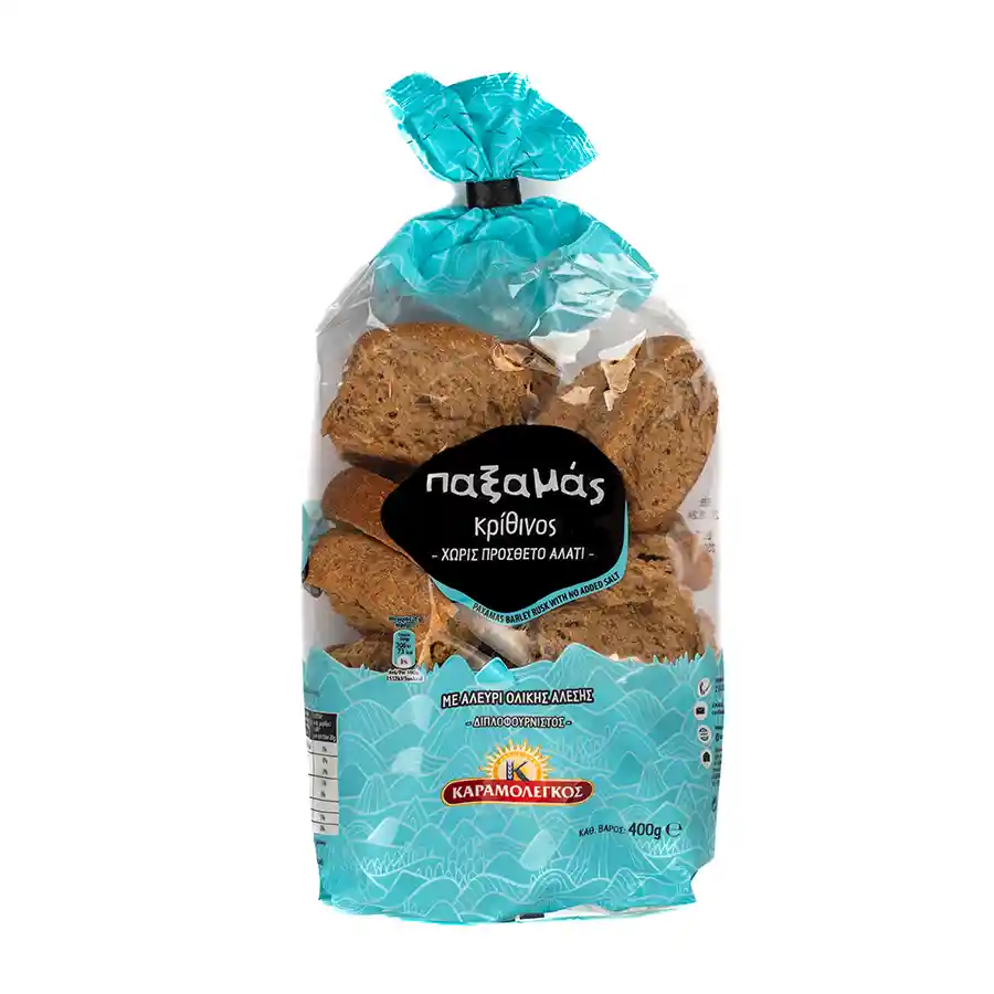 αξαμάς Κρίθινος Χωρίς Πρόσθετο Αλάτι 400gr