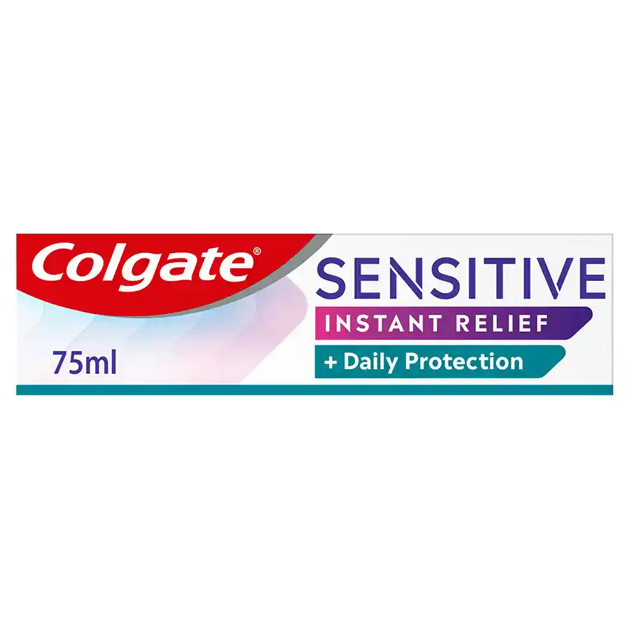 colgate sensitive instant relief οδοντόκρεμα daily protection 75 ml