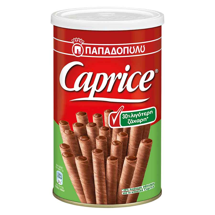Caprice Γκοφρέτα Πουράκια με 30% Λιγότερη Ζάχαρη 250gr